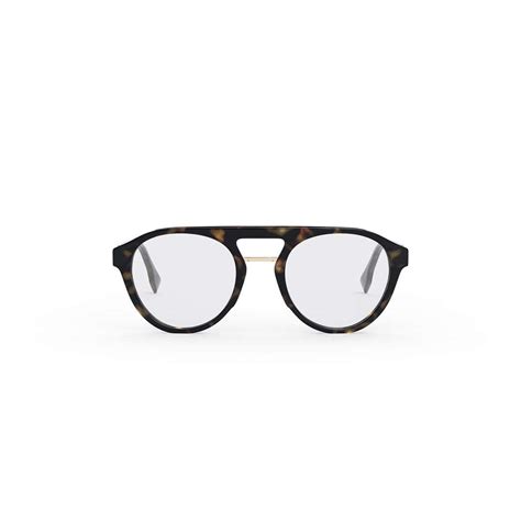 NEW FENDI FE 50027I 052 AVIATOR HAVANA